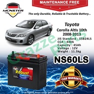 Münster Robust MF CMF NS60LS | 55B24LS (45AH) Car Battery Bateri Kereta for Toyota Corolla Altis 10t