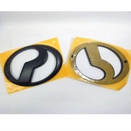 PERODUA LOGO MYVI LB /ALZA /BEZZA /AXIA /ICON & MYVI NEW FRONT & REAR LOGO EMBLEM (FLAT BLACK)
