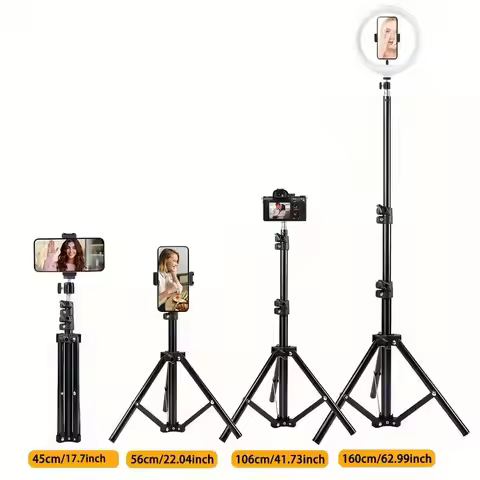 13-Inch LED Ring Light with Adjustable Color Temperatures 62.9-Inch Tripod Stand,Phone Clip, for Pho