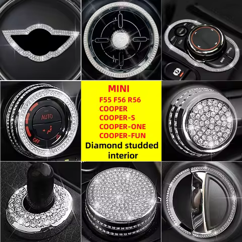 For MINI F55 F56 R56 COOPER COOPER-S COOPER-ONE COOPER-FUN Air Conditioner Vent Ring Central Control