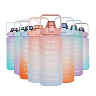 Portable Water Bottle Extra Large Size 2 Liters With Volume Scale Flask for Outdoor Sport Style