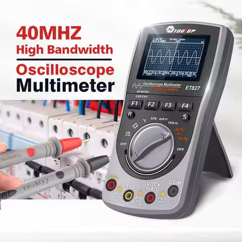 Oscilloscope True RMS Multimeter Multi-function Tester with Analog Graph Digital Waveform Generator 