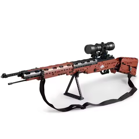 deTECH Kar98k Mauser Sniper Rifle Building Blocks High Power Creative Military Gun Brick Model Kit B