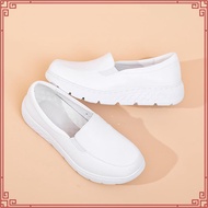 Hawkwell Women Slip On Nurse Shoes Work Shoes White/Black-Elora/6920