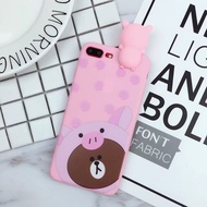 Iphone 7 pink line pig casing