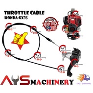 HONDA GX35 Throttle Cable with Throttle Lever Brush Cutter Minyak Wayar Mesin Rumput