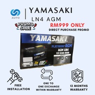 LN4 AGM CAR  BATERY YAMASAKI