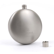 Snow Peak 鈦酒壺 圓形 Titanium Curved Flask T-015