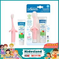 [sgstock] Dr. Brown's Infant-to-Toddler Toothbrush Set, 1.4 Ounce, Pink - [Pink] [1.4 Ounce]