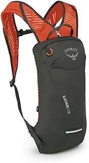 Osprey Katari 1.5L Men's Biking Backpack with Hydraulics Reservoir, Green Creek, One Size