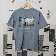 Kaos Uniqlo x Weathering with You model Big art Belakang