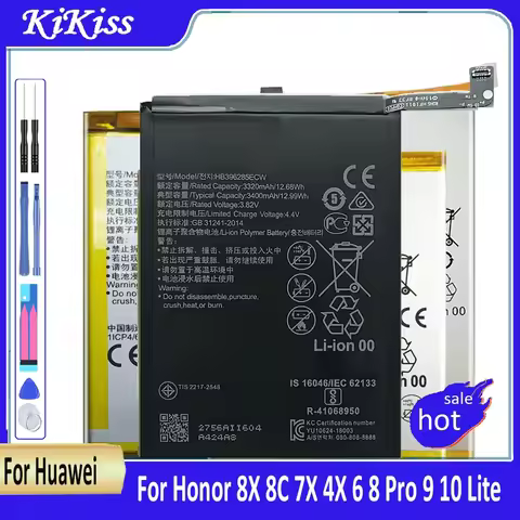 HB386589ECW Battery for Huawei Honor 8X, 8C, 7X, 4X, 6, 8 Pro, 8Pro, 9, 10 Lite,10Lite, V10, V9, P9,