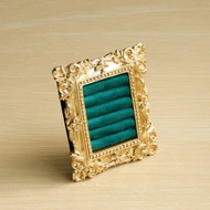 Vintage Gold Ring Display StandSuede Earring Tray Baroque DesignWedding & Birthday Gifts Velvet Orga
