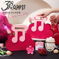 Three Eight Goddess Festival Note Cloud Tote Bag Holiday Creative Felt Souvenir Bag High-End Gift Ba