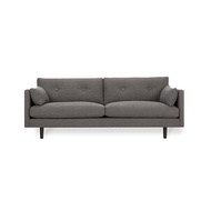 Nordic Design Londale 3 Seater Fabric Sofa on Walnut Stained Solid Legs