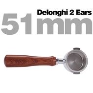 HEYMAN 51mm Delonghi/Donlim Coffee Bottomless Portafilter Stainless Steel Bottomless Coffee Portafil