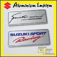 Emblem Suzuki Sport Aluminum Badge JDM Emblem Suzuki