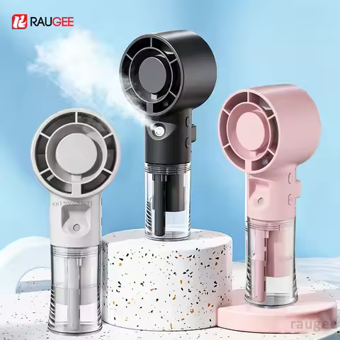 Portable Water Spray Fan Mini Mist Humidifier Fan USB Rechargeable Water Spray Fan For Outdoor Trave