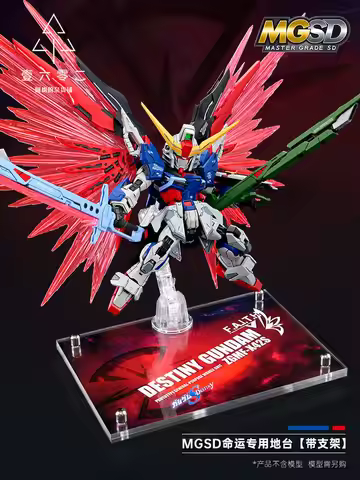Yiliulinger Transparent Acrylic Display Stand Base For MGSD Gundam Seed Destiny Compatible With HG R