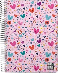 Grafoplás Square Notebook 80 Sheets Squared 4 x 4 90 g Plastic Cover Spiral Binding Design Bits & Bo