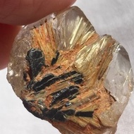 鈦晶簇 髪晶 水晶簇 城堡 金髮晶 天然水晶 擺設 水晶原礦 原石