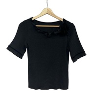 Austin Reed Tshirt Size 4 lame Women black Short sleeves Direct from Japan Secondhand