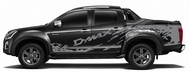 ลายใหม่ สติกเกอร์ติดรถ d-max สติ๊กเกอร์ลายโคลนสาด D-max ติดตั้งได้ทุกรุ่น เก่า/ใหม่