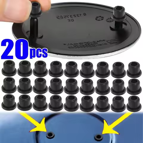 2-20PCS PVC Car Logo Hole Plug Hood Logo Hole Plug Emblem Grommet Holder Clips Cars Part for BMW E32
