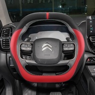 Microfiber Leather Car Steering Wheel Cover For Citroen C4X C5X C5 Aircross e-Berlingo C4 2026 2026 