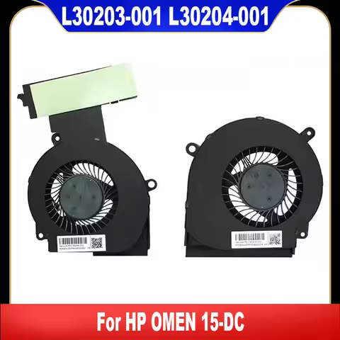 New Original L30203-001 L30204-001 For HP OMEN 15-DC TPN-Q211 Laptop CPU Cooling Fan Cooler Fan Heat