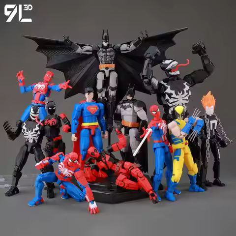 9L3D Printed Dummy13 Superheroes Superman Anime Multi-Jointed Shapeshift Toys Action Figures Mannequ