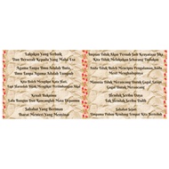 Banner Bunting Bahasa Melayu (1 set 10 keping Saiz 6x1 kaki setiap satu)