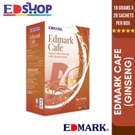 Edmark Products Cafe - Instant Coffee Beverage with Ginseng Extract 18 grams x 20 Sachets