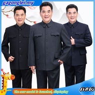 Elderly Chinese Mountain Clothes Men Spring Autumn Thin Style Chinese Mountain Clothes Middle-aged E