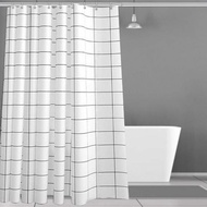 Bathroom thickened waterproof set, bathroom home door hanging shower shell, partition curtains, curtains