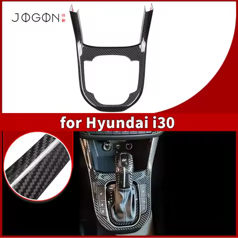 For Hyundai i30N i30 N 2021-2025 Real Carbon Fiber Center Console Gear Shifter Panel Trim Interior A
