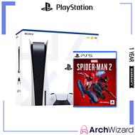 PlayStation 5 Disc Spider-man 2 Bundle Disc Edition - Spiderman 2 Edition Sony PS5 Disc Edition PS5 Console - The Latest Spiderman Game Superhero Marvel 🍭 PlayStation Console - ArchWizard