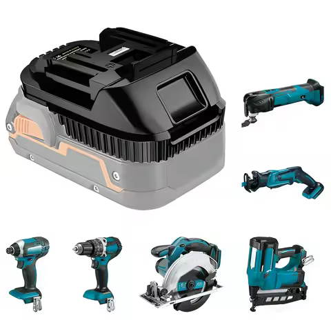 Battery Adapter for Ridgid 18V Battery for AEG 18V Battery Convert to for Makita 18V Cordless Power 
