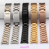 [Yifan Strap] CITIZEN Watch Strap Curved Solid Steel Strap Stainless Steel Discount Buckle CITIZEN Steel Bracelet Watch Accessories