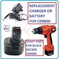 REPLACEMENT SPARE PART CD9600 HM9600 9.6V CORDLSS DRILL DRIVER BATTERY CHARGER PS120 BATERI CD9602 C