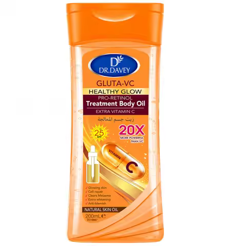 200ml DR.DAVEY GLUTA-VC BODY OIL Skin care oil moisturizes and nourishes the skin, large volume whol