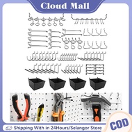 80Pcs Peg Board Hook Set Pegboard Accessories Organizer Kit