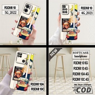 Redmi 10 5G case -Redmi 10 4G -Redmi 10A -Redmi 10C _Silicone Casing Black Clear Flexible Material c