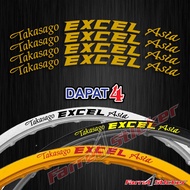 TAKASAGO EXCEL ASIA RIM STICKER