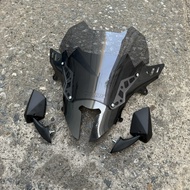 ชิวหน้าPCX160 ปี2021-2024 ทรงFZ-v2 ดีไซน์ทรงเวอร์ชั่นใหม่ (แถมกระจกฟรี)(ชิวแต่งแบบ2ฐานCARBONสกีนHond