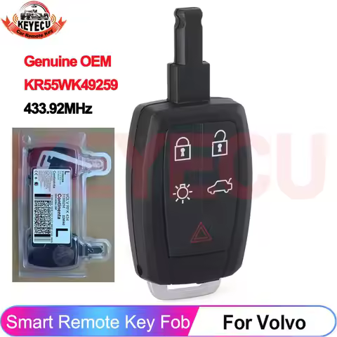 Smart KR55WK49259 ID48 Chip 433.92MHz For Volvo C30 2007-2013 V40 S40 2004-2011 V50 S60 C70 V70 XC90