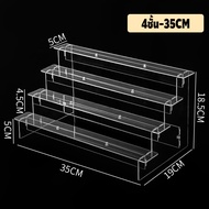 ชั้นวางโมเดล ชั้นวางของอะคริลิค ชั้นวางอะคริลิคใส สำหรับ ตู้โชว์กระจกและ IKEA แบบ 5/4/3/2 ชั้น ขนาด 