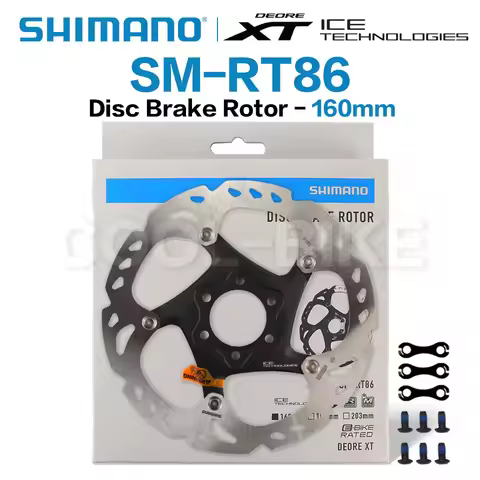 SHIMANO XT SM RT86 Ice Point Technology Brake Disc 6 Bolt M8000 Mountain Bikes Disc SHIMANO RT86 160