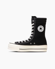 日本限定 Converse ALL STAR Ⓡ LIFTED KNEE-HI 高筒 長筒靴 黑色/ 25.5 cm