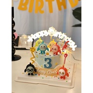 Luminous Light Sign happy birthday Baking Cake Decoration happy birthday Warm White Colorful Letter 
